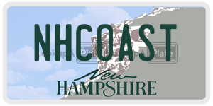 NHCOAST  license plate in NH