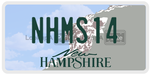 NHMS14  license plate in NH
