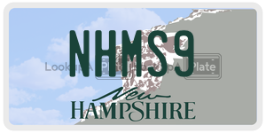 NHMS9  license plate in NH