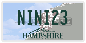 NINI23  license plate in NH