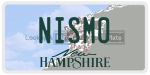 NISMO  license plate in NH