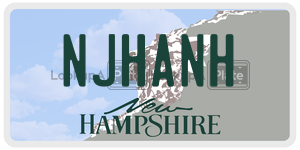 NJHANH  license plate in NH