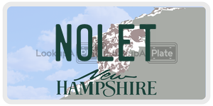 NOLET  license plate in NH