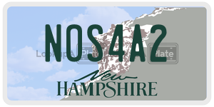 NOS4A2  license plate in NH