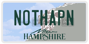 NOTHAPN  license plate in NH