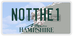 NOTTHE1  license plate in NH
