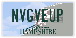 NVGVEUP  license plate in NH