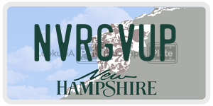 NVRGVUP  license plate in NH