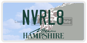 NVRL8  license plate in NH