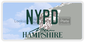 NYPD  license plate in NH