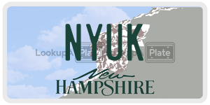NYUK license plate in New Hampshire