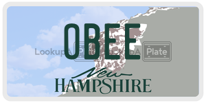 OBEE  license plate in NH