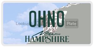OHNO  license plate in NH