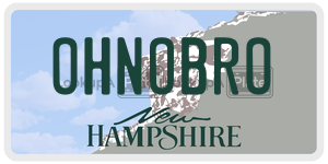 OHNOBRO  license plate in NH