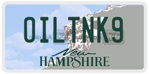 OILTNK9  license plate in NH