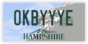 OKBYYYE  license plate in NH