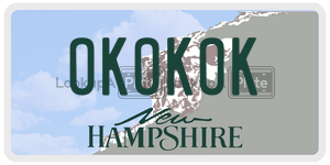 OKOKOK  license plate in NH