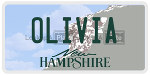 OLIVIA  license plate in NH