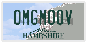 OMGMOOV  license plate in NH