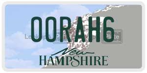 OORAH6  license plate in NH