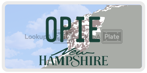 OPIE  license plate in NH