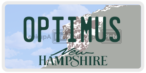 OPTIMUS  license plate in NH
