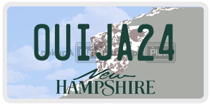 OUIJA24  license plate in NH