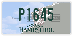 P1645  license plate in NH