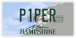 P1PER  license plate in NH