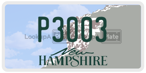 P3003  license plate in NH