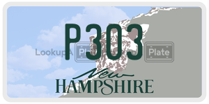 P303  license plate in NH