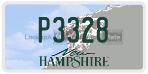 P3328  license plate in NH