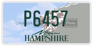 P6457  license plate in NH