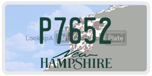 P7652  license plate in NH