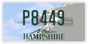 P8449  license plate in NH