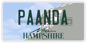 PAANDA  license plate in NH