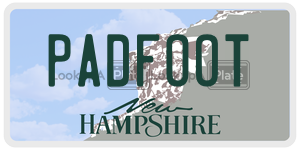 PADFOOT  license plate in NH