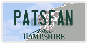 PATSFAN  license plate in NH