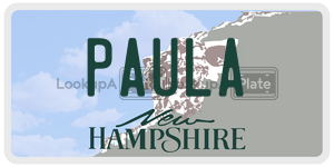 PAULA  license plate in NH