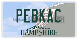 PEBKAC  license plate in NH