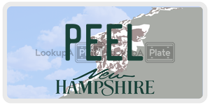 PEEL  license plate in NH