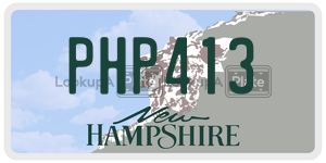 PHP413  license plate in NH