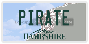 PIRATE  license plate in NH