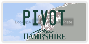 PIVOT  license plate in NH