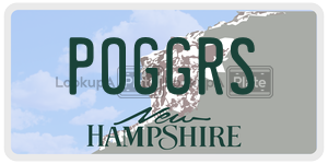 POGGRS  license plate in NH