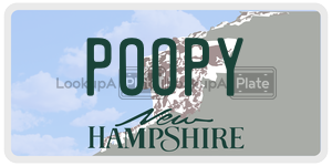 POOPY  license plate in NH