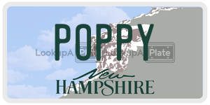 POPPY  license plate in NH