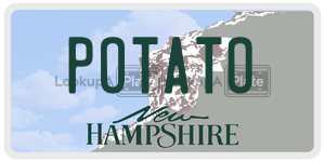 POTATO  license plate in NH