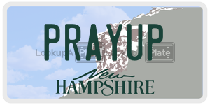 PRAYUP  license plate in NH