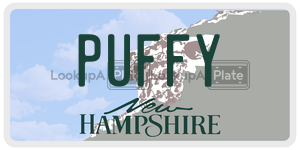 PUFFY  license plate in NH